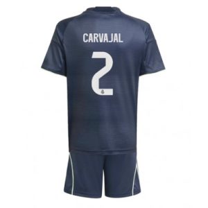 Billige Fotballdrakter Barn Real Madrid Daniel Carvajal #2 Bortedraktsett 2025-26