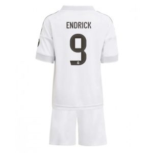 Billige Fotballdrakter Barn Real Madrid Endrick #9 Hjemmedraktsett 2025-26