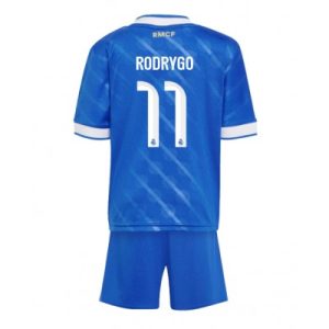 Billige Fotballdrakter Barn Real Madrid Rodrygo Goes #11 Tredjedraktsett 2025-26
