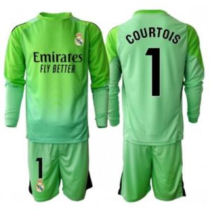 Real Madrid Thibaut Courtois #1 Keeper Bortedraktsett Barn 2025-26