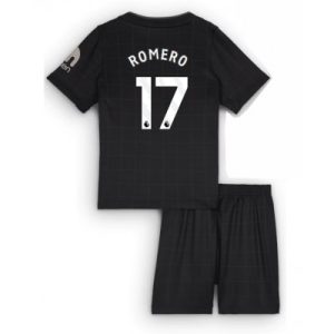 Tottenham Hotspur Cristian Romero #17 Bortedraktsett 2025-26 Fotball Barndrakt