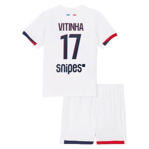 Billige fotballdrakter til Barn Paris Saint-Germain Vitinha Ferreira 17 PSG Bortedrakt Barn 2025-26