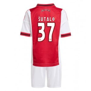 Ajax Josip Sutalo #37 Hjemmedraktsett Barn 2025-26 Billige fotballdrakter