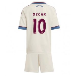 Ajax Oscar Gloukh #10 Tredjedraktsett Barn 2025-26 Billige fotballdrakter