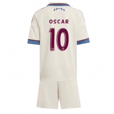 Ajax Oscar Gloukh #10 Tredjedraktsett Barn 2025-26 Billige fotballdrakter