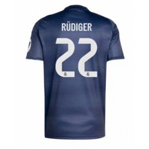 Billige Real Madrid drakt Antonio Rudiger #22 Bortedrakt 2025-26