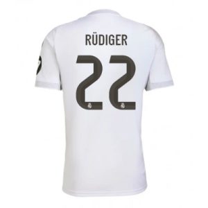 Billige Real Madrid drakt Antonio Rudiger #22 Hjemmedrakt 2025-26