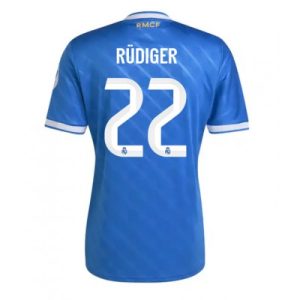 Billige Real Madrid drakt Antonio Rudiger #22 Tredjedrakt 2025-26