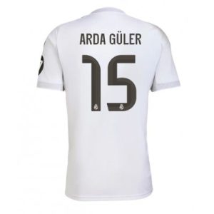 Billige Real Madrid drakt Arda Guler #15 Hjemmedrakt 2025-26