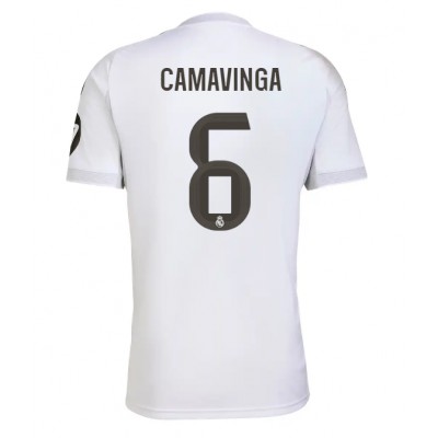 Billige Real Madrid drakt Eduardo Camavinga #6 Hjemmedrakt 2025-26