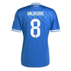 Billige Real Madrid drakt Federico Valverde #8 Tredjedrakt 2025-26