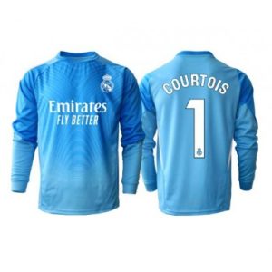 Billige Real Madrid drakt Thibaut Courtois #1 Keeper Hjemmedrakt 2025-26 Langermet