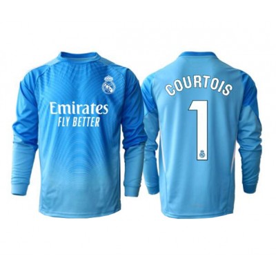 Billige Real Madrid drakt Thibaut Courtois #1 Keeper Hjemmedrakt 2025-26 Langermet