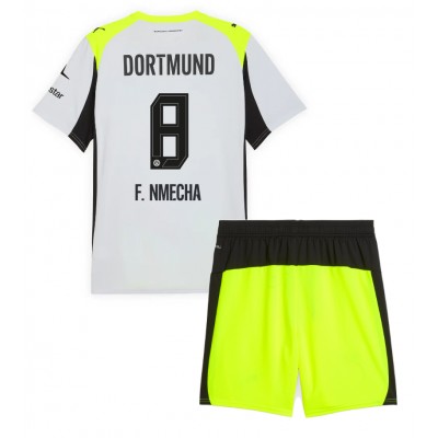 Borussia Dortmund Felix Nmecha #8 Bortedraktsett Barn 2025-26 Fotball Barndrakt