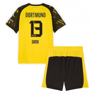 Borussia Dortmund Pascal Gross #13 Hjemmedraktsett Barn 2025-26 Fotball Barndrakt