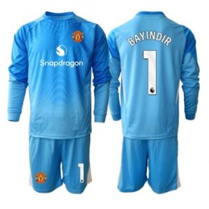 Manchester United Fotballdrakter Barn Altay Bayindir #1 Keeper Hjemmedraktsett 2025-26 Langermet (+ Korte bukser)