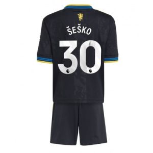 Manchester United Fotballdrakter Barn Benjamin Sesko #30 Tredjedraktsett 2025-26