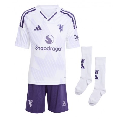 Manchester United Fotballdrakter Barn Diogo Dalot #2 Bortedraktsett 2025-26