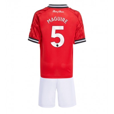 Manchester United Fotballdrakter Barn Harry Maguire #5 Hjemmedraktsett 2025-26