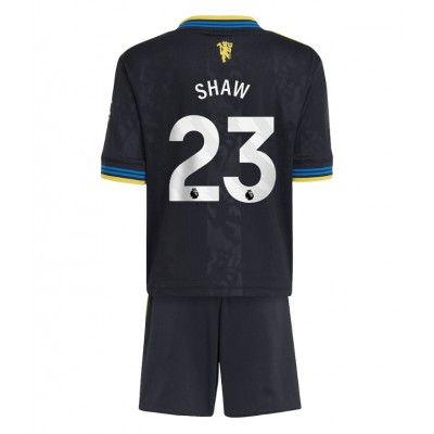 Manchester United Fotballdrakter Barn Luke Shaw #23 Tredjedraktsett 2025-26