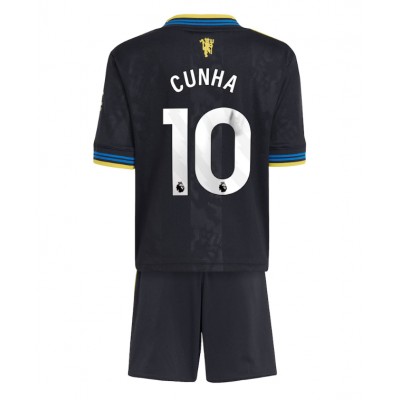 Manchester United Fotballdrakter Barn Matheus Cunha #10 Tredjedraktsett 2025-26