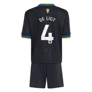 Manchester United Fotballdrakter Barn Matthijs de Ligt #4 Tredjedraktsett 2025-26