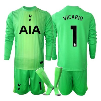Tottenham Hotspur Guglielmo Vicario #1 Keeper Hjemmedraktsett 2025-26 Fotballdrakt Barn