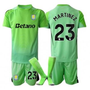 Aston Villa Emiliano Martinez #23 Keeper Bortedraktsett 2025-26 Fotballdrakter til Barn