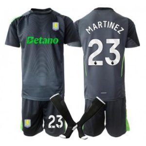 Aston Villa Emiliano Martinez #23 Keeper Hjemmedraktsett 2025-26 Fotballdrakter til Barn