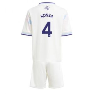 Aston Villa Ezri Konsa #4 Tredjedraktsett 2025-26 Fotballdrakter til Barn