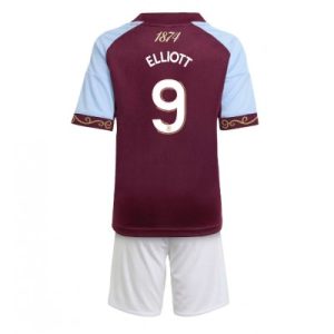 Aston Villa Harvey Elliott #9 Hjemmedraktsett 2025-26 Fotballdrakter til Barn