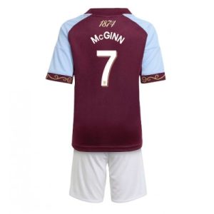 Aston Villa John McGinn #7 Hjemmedraktsett 2025-26 Fotballdrakter til Barn