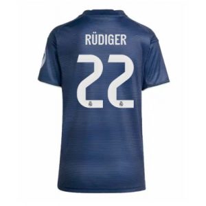 Real Madrid Antonio Rudiger #22 Bortedrakt Dame 2025-26 Fotballdrakter