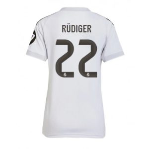 Real Madrid Antonio Rudiger #22 Hjemmedrakt Dame 2025-26 Fotballdrakter