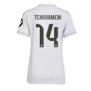 Real Madrid Aurelien Tchouameni #14 Hjemmedrakt Dame 2025-26 Fotballdrakter