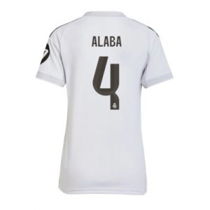 Real Madrid David Alaba #4 Hjemmedrakt Dame 2025-26 Fotballdrakter