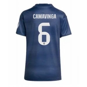 Real Madrid Eduardo Camavinga #6 Bortedrakt Dame 2025-26 Fotballdrakter