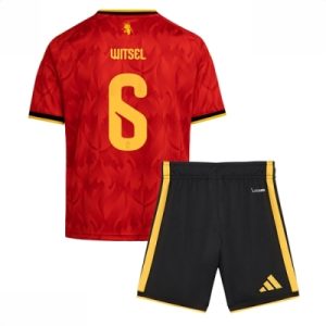 Belgia Axel Witsel #6 Hjemmedraktsett VM 2026 fotballdrakt for barn