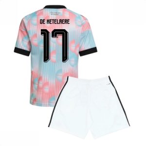 Belgia Charles De Ketelaere #17 Bortedraktsett VM 2026 fotballdrakt for barn