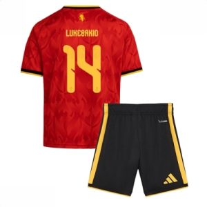Belgia Dodi Lukebakio #14 Hjemmedraktsett VM 2026 fotballdrakt for barn