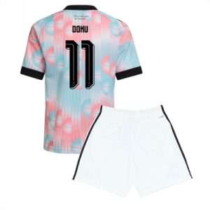Belgia Jeremy Doku #11 Bortedraktsett VM 2026 fotballdrakt for barn