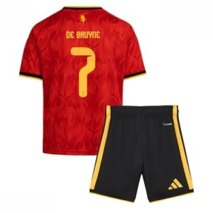 Belgia Kevin De Bruyne #7 Hjemmedraktsett VM 2026 fotballdrakt for barn