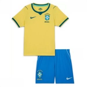Brasil Hjemmedraktsett Barn VM 2026 fotballdrakt landslaget