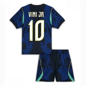Brasil Vinicius Junior #10 Bortedraktsett Barn VM 2026 fotballdrakt landslaget