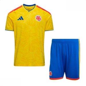Colombia Hjemmedraktsett Barn VM 2026 – drakt med shorts