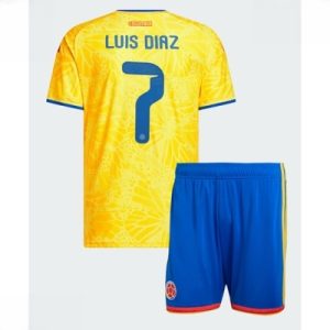 Colombia Luis Diaz #7 Hjemmedraktsett Barn VM 2026 – drakt med shorts