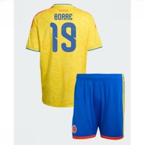 Colombia Rafael Santos Borre #19 Hjemmedraktsett Barn VM 2026 – drakt med shorts