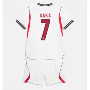 England Bukayo Saka #7 Hjemmedraktsett VM 2026 barn med fotballsett