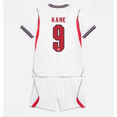 England Harry Kane #9 Hjemmedraktsett VM 2026 barn med fotballsett