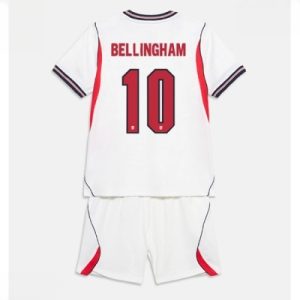 England Jude Bellingham #10 Hjemmedraktsett VM 2026 barn med fotballsett